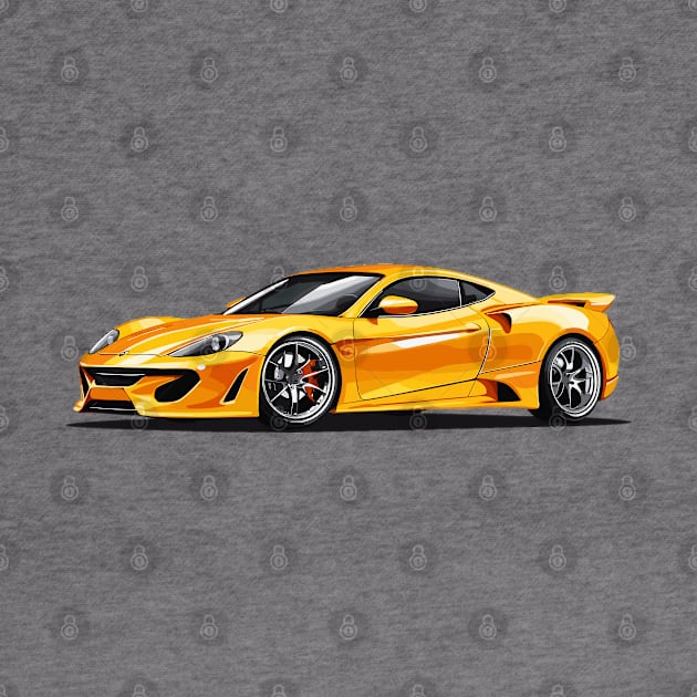 Yellow Sport Car by remixer2020